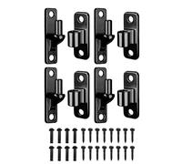 Lot de 4 charnières de portail robustes en acier inoxydable avec goupille de charnière pour clôture en bois et utilisation en extérieur Facile à installer Design porte de garage