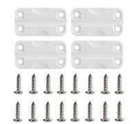 Lot de 4 charnières de rechange avec vis pour modèle Igloo 50 165 QT avec charnières en plastique et vis pour support de porte de refroidisseur solide