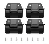 Lot de 4 charnières de refroidissement de rechange pour Igloo BMX 25QT 52QT 72QT 72QT - Kit de charnière de couvercle en plastique robuste avec vis argentées pour réparation de coffre à glace