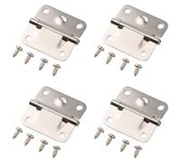 Lot de 4 charnières de refroidissement en acier inoxydable avec vis pour refroidisseurs Coleman, 5,1 x 5,1 cm, pour modèles Coleman 5226 5227B 5235 5236