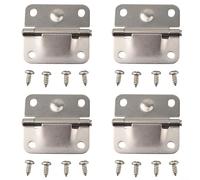 Lot de 4 charnières de refroidissement en acier inoxydable avec vis pour refroidisseurs Coleman 5226 5227B 5235 5236 Charnières résistantes avec vis
