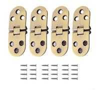 Lot de 4 Charnières Papillon en Alliage de Zinc pour Table Pliante Armoire Porte Argent 7.8x3cm (Bleu)