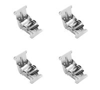 Lot de 4 charnières pliantes multi-usages pour cuisses de bureaux, chaises et étagères, verrouillage d'identité, plan modifiable, installation facile, joint de meubles en métal