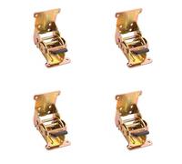 Lot de 4 charnières pliantes multi-usages pour cuisses de bureaux, chaises et étagères, verrouillage d'identité, plan modifiable, installation facile, joint de meubles en métal