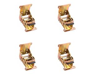Lot de 4 charnières pliantes multi-usages pour cuisses de bureaux, chaises et étagères, verrouillage d'identité, plan modifiable, installation facile, joint de meubles en métal