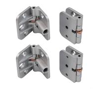 Lot de 4 charnières verrouillables réglables à 180° en alliage de zinc pour tables pliantes, doubles portes et cabines de bateau