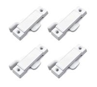 Lot de 4 châssis élégants pour fixation de fenêtre, centres de trous sécurisés pour fenêtre coulissante verticale et horizontale