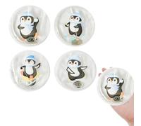 Lot de 4 Chauffe-Mains en Forme de Pingouin, Chauffe Main Reutilisable, Pack Chauffant Portable, Chauffe Mains Instantanés, pour Enfants et Adultes Le Camping en Plein Air, RandonnéE, Ski, 9 x 9cm