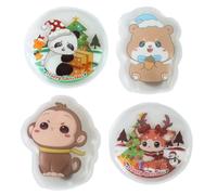 Lot de 4 chaufferettes réutilisables à clipser pour les mains avec motif pingouin, chauffe-mains en gel, longue durée pour l'hiver par temps froid