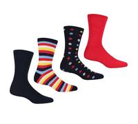 Lot de 4 chaussettes Regatta Lifestyle pour femmes colorées 39-42