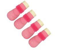 Lot de 4 Chaussures imperméables et antidérapantes pour Chien Chaussures de Pluie pour Les Aventures en Plein air Respirantes et faciles à Porter Botte imperméable pour Chien