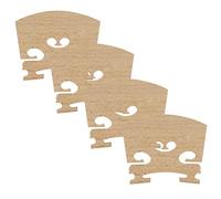 Lot de 4 chevalet de rechange en érable pour violon 1/2 - Accessoire pour violon demi-taille