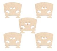 Lot de 4 chevalet de violon 4/4 pièces de rechange pour violons de taille | Bois d'érable massif préformé pour un montage standard, remplacement d'instrument à cordes