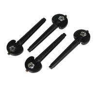 Lot de 4 chevilles d'accordage en bois d'ébène pour violoncelle - Poignée d'arbre - Pièces et accessoires pour violoncelle - Accessoires durables - Instrument à cordes