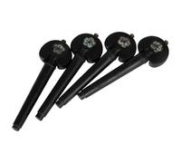 Lot de 4 chevilles d'accordage en bois d'ébène pour violoncelle - Poignée de tige - Pièces et accessoires pour violoncelle - Fonctionnement fluide