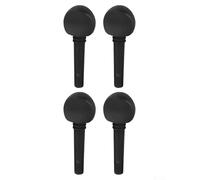 Lot de 4 chevilles d'accordage en bois noir pour violon acoustique 4/4, 3/4, 1/2, 1/4, 1/8, avec ajustement précis et rotation fluide (1/4)