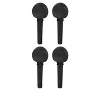 Lot de 4 chevilles d'accordage en bois noir pour violon acoustique 4/4 3/4 1/2 1/4 1/8 avec caractéristiques de matériaux naturels (1/4)