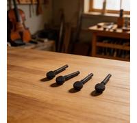 Lot de 4 chevilles d'accordage en bois noir pour violon modèles 4/4 3/4 1/2 1/4 1/8, accordage précis et sensation bois naturel (1/8)