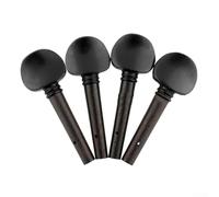 Lot de 4 chevilles d'accordage haute performance pour violon Noir Taille 4/4 3/4 1/2 1/4 1/8 (1/8)