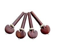 Lot De 4 Chevilles D'accordage Professionnelles Pour Violon En Bois De Dattier Ébène Palissandre Accessoires(Rosewood)