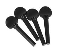 Lot de 4 chevilles d'accordage universelles pour alto - Pièces en bois d'ébène - Accessoires de réparation en bois d'ébène