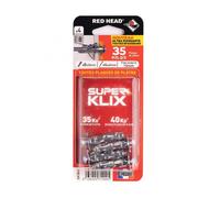 Lot de 4 chevilles Diam.8 x L.35 mm et vis a expansion RED HEAD, Diam.4 x L.40 mm