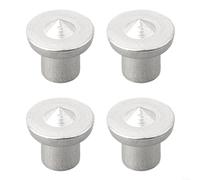 Lot de 4 chevilles en acier avec placage chromé pour une performance constante dans les environnements de production de menuiserie à haut volume (massif 8 mm)