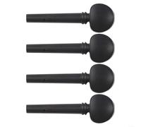 Lot de 4 chevilles en ébène pour violon pour accordage précis et finition noire élégante (1/8)