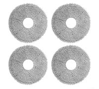 Lot de 4 chiffons de rechange en microfibre compatibles avec Plus 405 505 Combo Robot pour aspirateur X40 Ultra L10s Pro Ultra