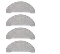 Lot de 4 chiffons de rechange en microfibre pour aspirateur robot Vexilar W9 offrant une longue durée de vie