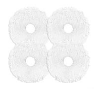 Lot de 4 chiffons de rechange en microfibre pour aspirateur V12, tampons lavables pour parquet, carrelage et sols stratifiés, installation facile, lot de 4 ou 10