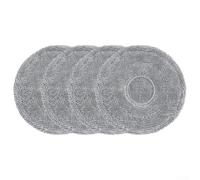 Lot de 4 chiffons de rechange en microfibre pour balai Roborock S9 MaxV Slim S10R Z70 pour un nettoyage efficace humide et sec