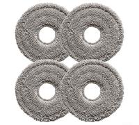 Lot de 4 chiffons de rechange lavables et réutilisables en microfibre pour aspirateur Cecotec Conga 16090 15090