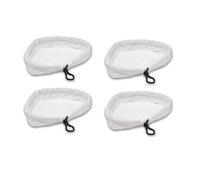 Lot de 4 chiffons de rechange pour balai vapeur en Microfibre Pads de Nettoyage Universel Compatible avec Lingettes