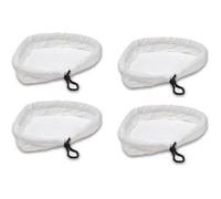 Lot de 4 chiffons de rechange pour balai vapeur en Microfibre Pads de Nettoyage Universel Compatible avec Lingettes