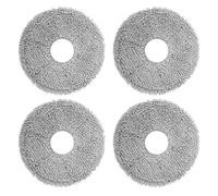 Lot de 4 Chiffons de rechange pour iRobot Roomba Plus 405 Combo Robot/505 Combo Robot, pour Dreame X40 Ultra Complete/L10s Pro Ultra Heat/X40 Master/L40 Ultra/ L10s Ultra Gen 2 aspirateur robot
