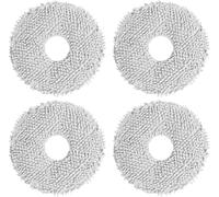 Lot de 4 chiffons de rechange pour robot aspirateur Dreame L10s Ultra/L10s Pro Ultra Heat/L10 Ultra/L10 Prime/L20 Ultra/X40 Ultra Complete & Xiaomi X10+/X20+, tampon de nettoyage en microfibre
