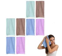 Lot de 4 chiffons en coton réutilisables, 25 x 25 cm, gants de nettoyage pour le visage, serviettes de nettoyage pour le visage, serviettes démaquillantes en flanelle (lot de 8)