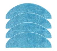 Lot de 4 chiffons en microfibre de rechange pour aspirateur robot Liectroux G7/AENO RC4S/Evolution Airo, bleu, idéal pour le nettoyage du sol domestique