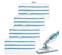 Lot de 4 chiffons pour Black and Decker Steam Mop FSMP20 lavables en microfibre pour Black & Decker Steam Mop FSMP20, FSMH1321JMD, FSM1500, FSM1600, FSM1610, FSM1620, FSM1621, FSMH1661630, FSMH16162
