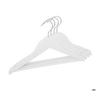 - Lot de 4 Cintres Enfant "Bois" 32cm Blanc