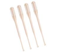 Lot de 4 ciseaux à poils de nez en vrac - Structure fine - Convient pour les peaux délicates - Outil d'épilation