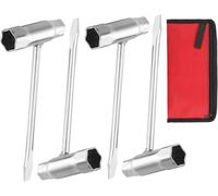 Lot De 4 Clés À Chaîne,Clé En T 13 Mm X 19 Mm Avec 20 Écrous De Barre De Protection De Pignon,Compatible Avec Les Tronçonneuses S-Tihl