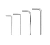 Lot de 4 clés à tête carrée en forme de L en acier au chrome vanadium pour réparation de base à la maison, projet de bricolage et applications générales (3 mm/4 mm/5 mm/6 mm)