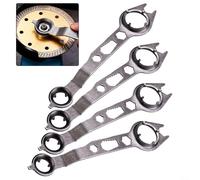 Lot de 4 clés à vis spéciales avec 4 griffes pour meuleuse d'angle, clé à écrou à bride en acier 65, poignée ergonomique, outil à main robuste pour un démontage efficace