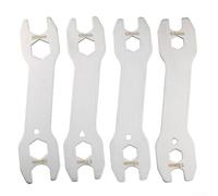 Lot de 4 clés coniques en acier inoxydable pour moyeu de vélo 13 ou 14 ou 15 ou 16 ou 17 ou 18 ou 19/20 mm