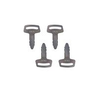 Lot de 4 clés d'allumage 53630 RC101-53630 RC10153630 compatibles avec excavatrice Kubota KX91-2 KX101 KX121-2 KX151 KX161-2 KX41H KH101 générateur SQ-11400 SQ-12 00 SQ-3170 SQ-3250 SQ-3350