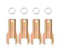 Lot de 4 clés de rechange réutilisables en fer avec porte-clés - Ajustement universel pour Protecta RTU/LP/Sidekick/Sidewinder intérieur ou extérieur