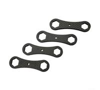 Lot de 4 clés en fibre de carbone pour moulinets de pêche adaptés aux écrous de 8 mm et 10 mm avec ajustement élevé pour l'entretien et le démontage des moulinets