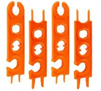 Lot de 4 clés solaires compatibles - Pour sécuriser les connexions de panneaux photovoltaïques dans les réseaux résidentiels, commerciaux et industriels (orange)